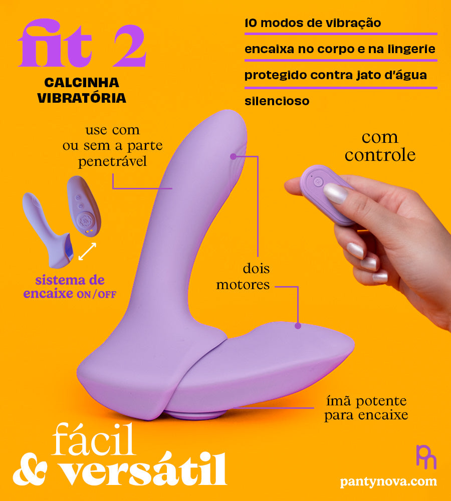 Calcinha Vibratória Fit 2 Infográfico | pantynova Sex Shop Produtos Eróticos Online